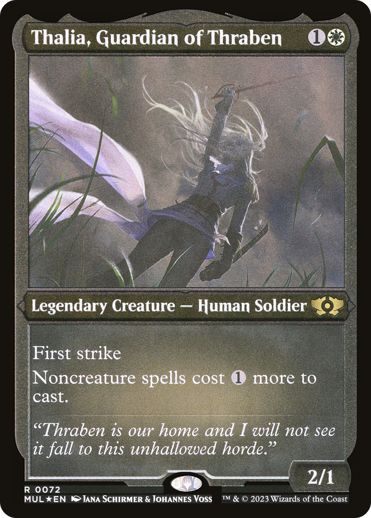 Thalia, Guardian of Thraben (Foil Etched) [Multiverse Legends] - Magic: The Gathering - Card Brawlers | Quebec | Canada |