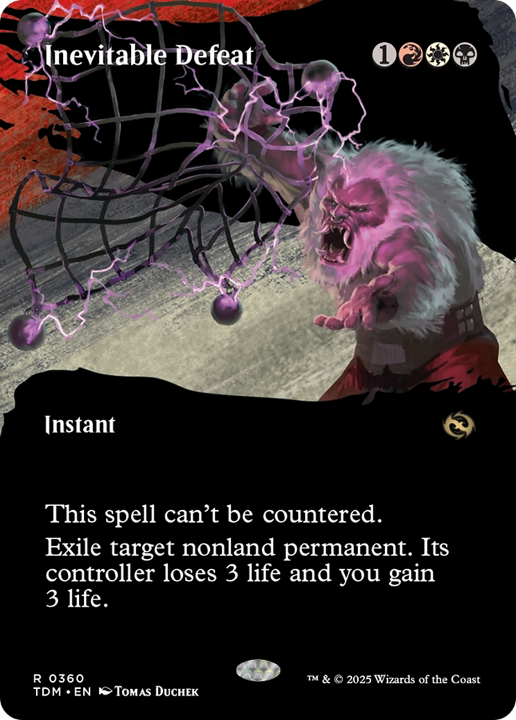 Inevitable Defeat (Borderless) [Tarkir: Dragonstorm] - Magic: The Gathering - Card Brawlers | Quebec | Canada |