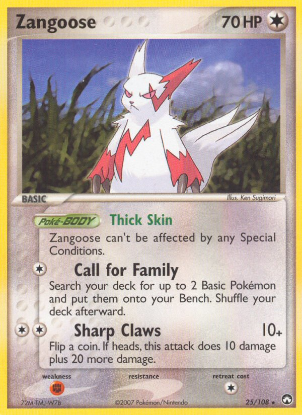 Zangoose (25/108) [EX: Power Keepers] - Pokémon - Card Brawlers | Quebec | Canada |