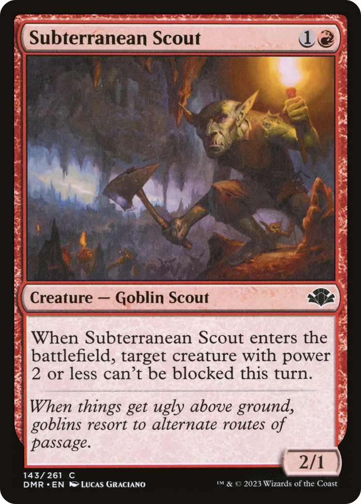 Subterranean Scout [Dominaria Remastered] - Magic: The Gathering - Card Brawlers | Quebec | Canada |