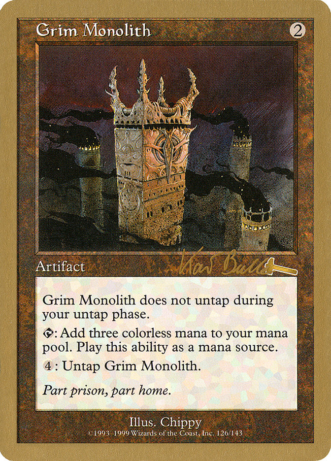 Grim Monolith (Kai Budde) [World Championship Decks 1999] - Magic: The Gathering - Card Brawlers | Quebec | Canada |