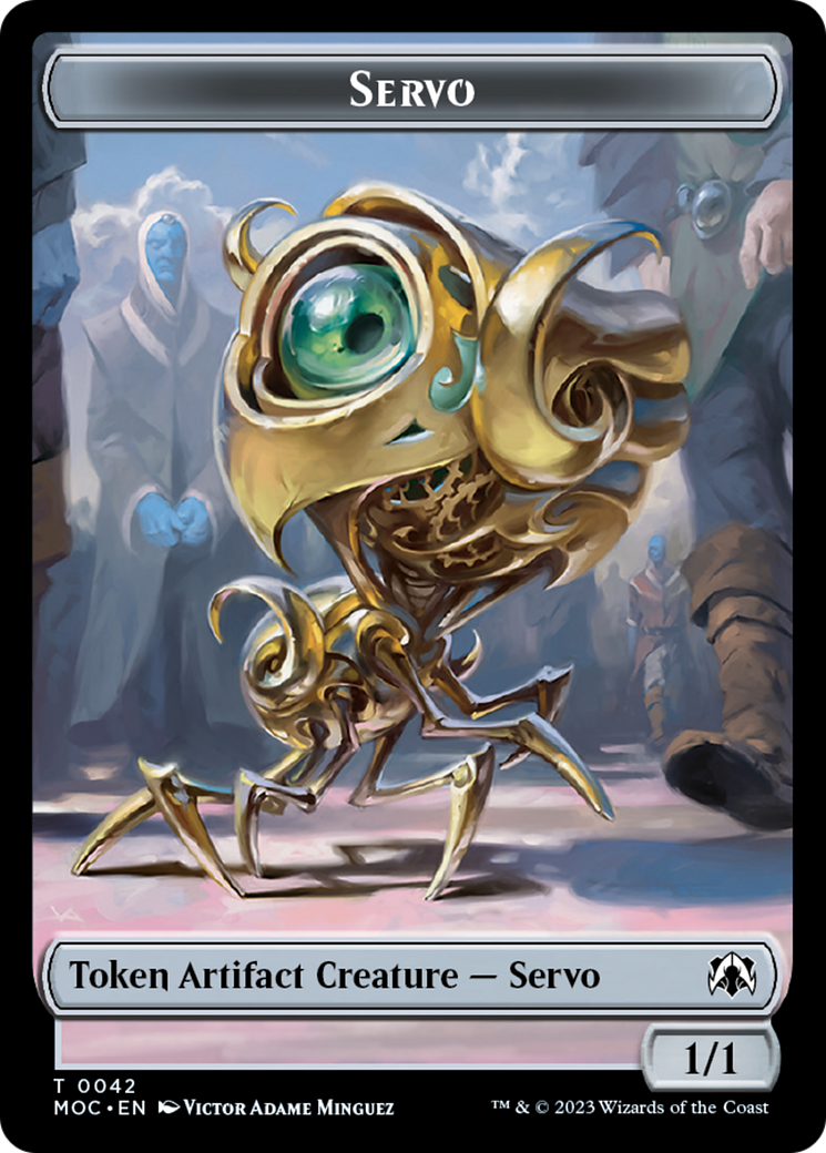 Feather // Servo Double-Sided Token [March of the Machine Commander Tokens] - Magic: The Gathering - Card Brawlers | Quebec | Canada |