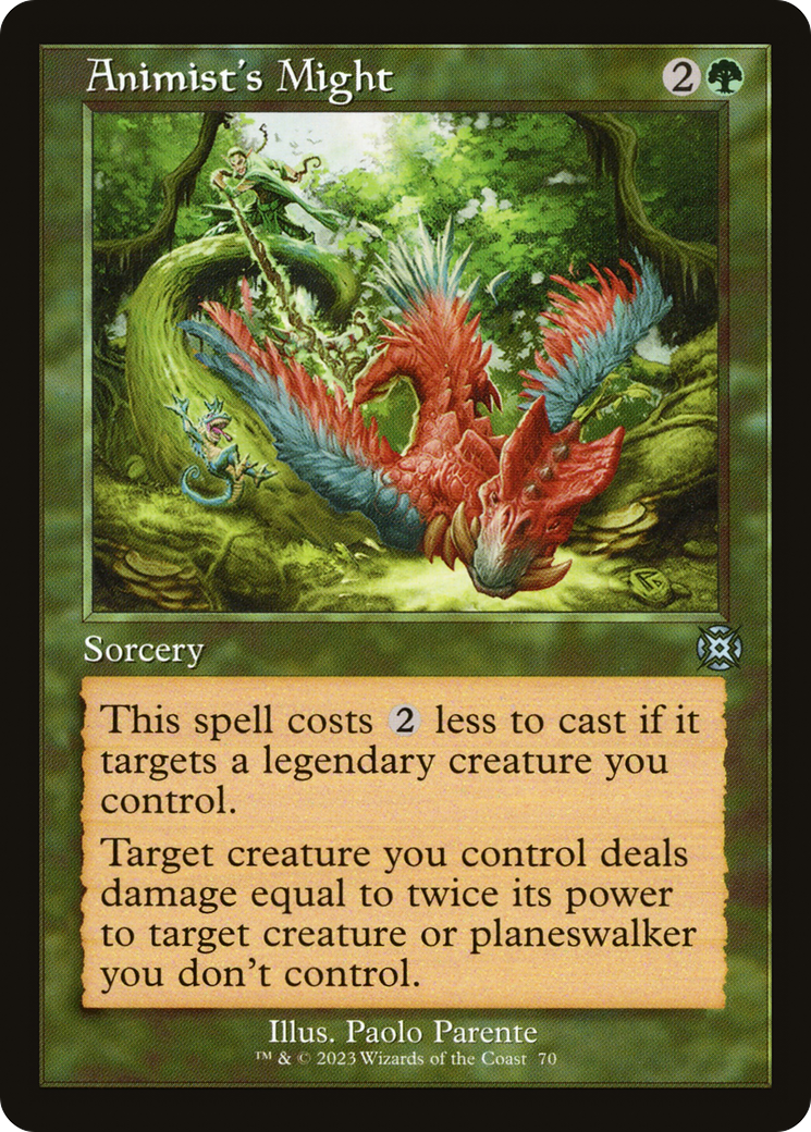 Animist's Might (Retro) [March of the Machine: The Aftermath] - Magic: The Gathering - Card Brawlers | Quebec | Canada |