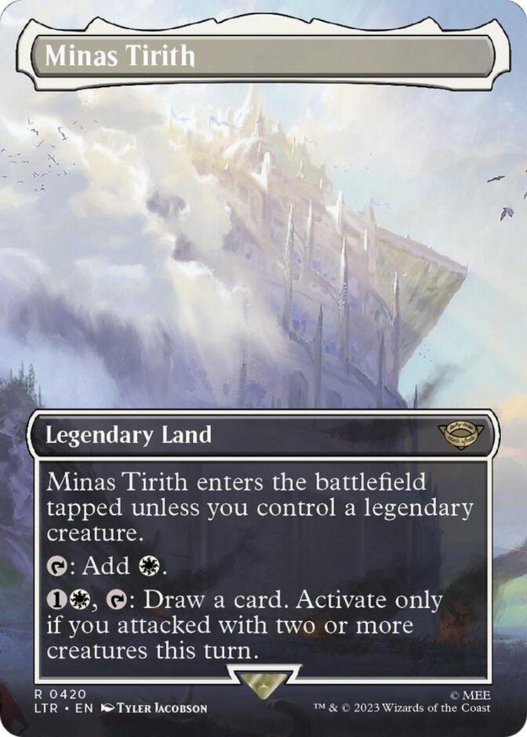 Minas Tirith (Borderless Alternate Art) (420) [The Lord of the Rings: Tales of Middle-Earth] - Magic: The Gathering - Card Brawlers | Quebec | Canada |