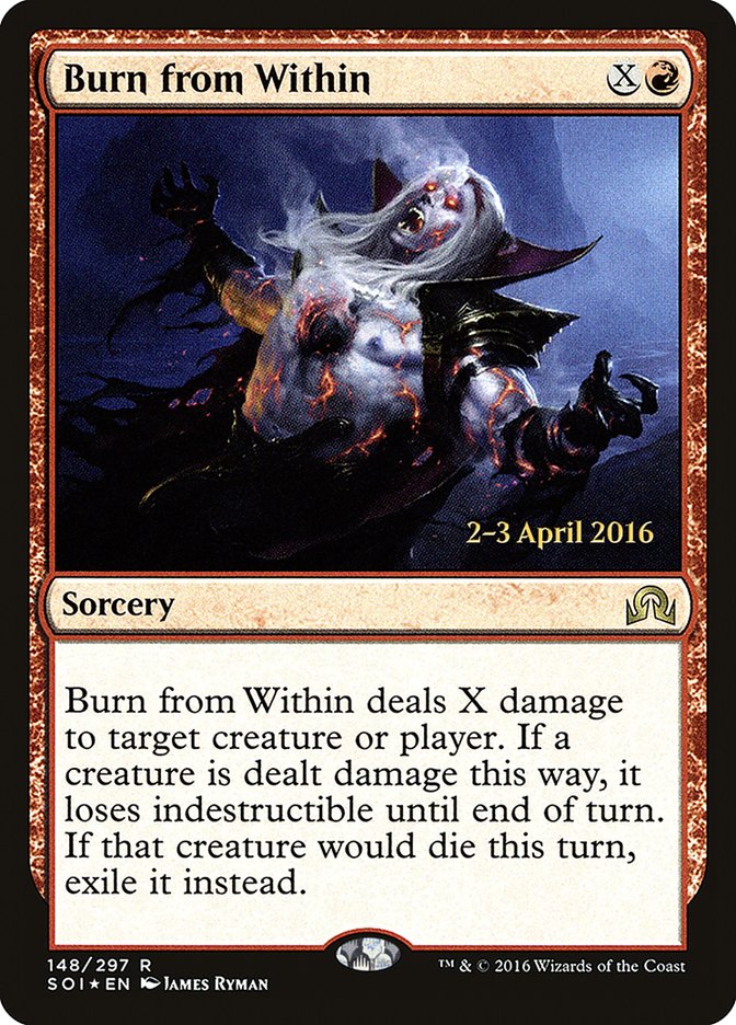 Burn from Within [Shadows over Innistrad Prerelease Promos] - Magic: The Gathering - Card Brawlers | Quebec | Canada |