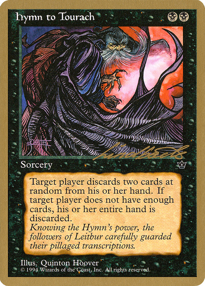 Hymn to Tourach (Cloak) (Leon Lindback) [Pro Tour Collector Set] - Magic: The Gathering - Card Brawlers | Quebec | Canada |