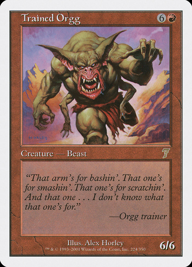 Trained Orgg [Seventh Edition] - Magic: The Gathering - Card Brawlers | Quebec | Canada |