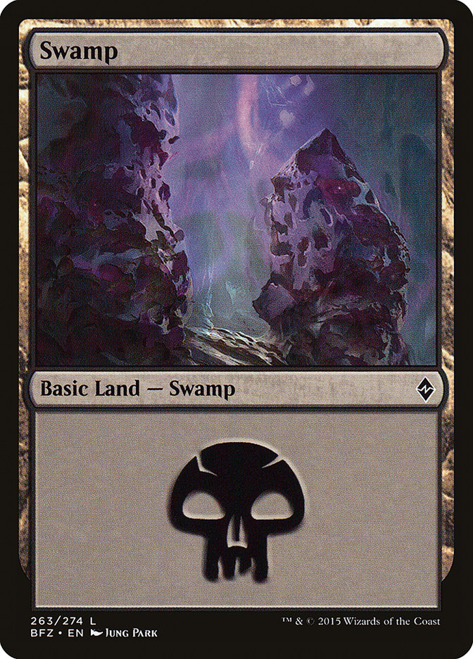 Swamp (263) [Battle for Zendikar] - Magic: The Gathering - Card Brawlers | Quebec | Canada |