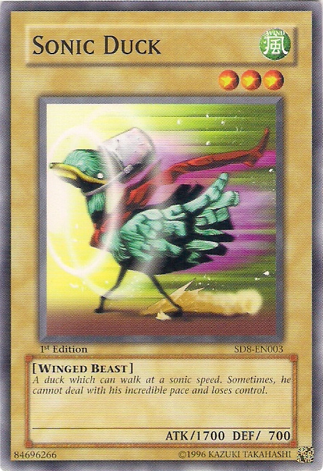 Sonic Duck [SD8-EN003] Common - Yu-Gi-Oh! - Card Brawlers | Quebec | Canada |