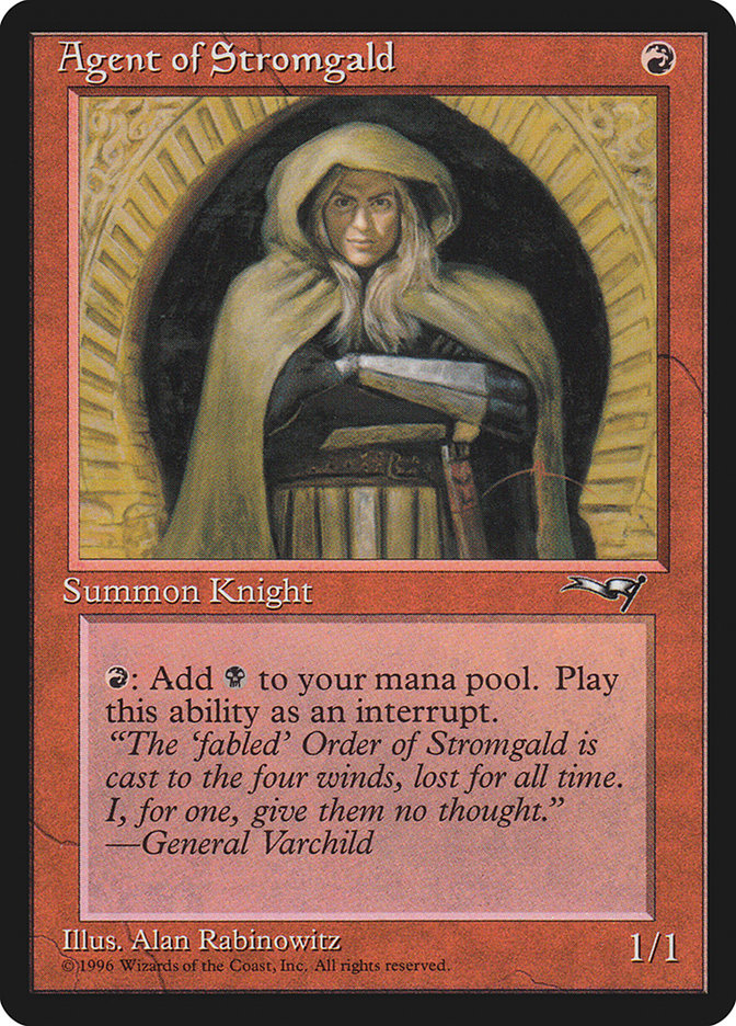 Agent of Stromgald (Arms Crossed) [Alliances] - Magic: The Gathering - Card Brawlers | Quebec | Canada |