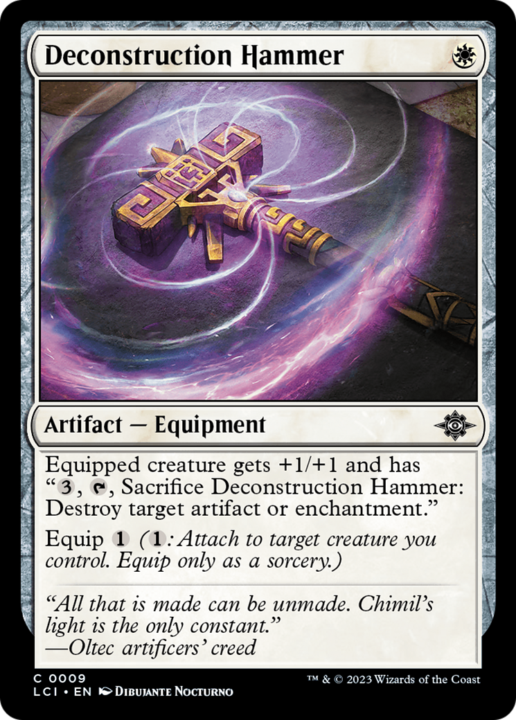 Deconstruction Hammer [The Lost Caverns of Ixalan] - Magic: The Gathering - Card Brawlers | Quebec | Canada |
