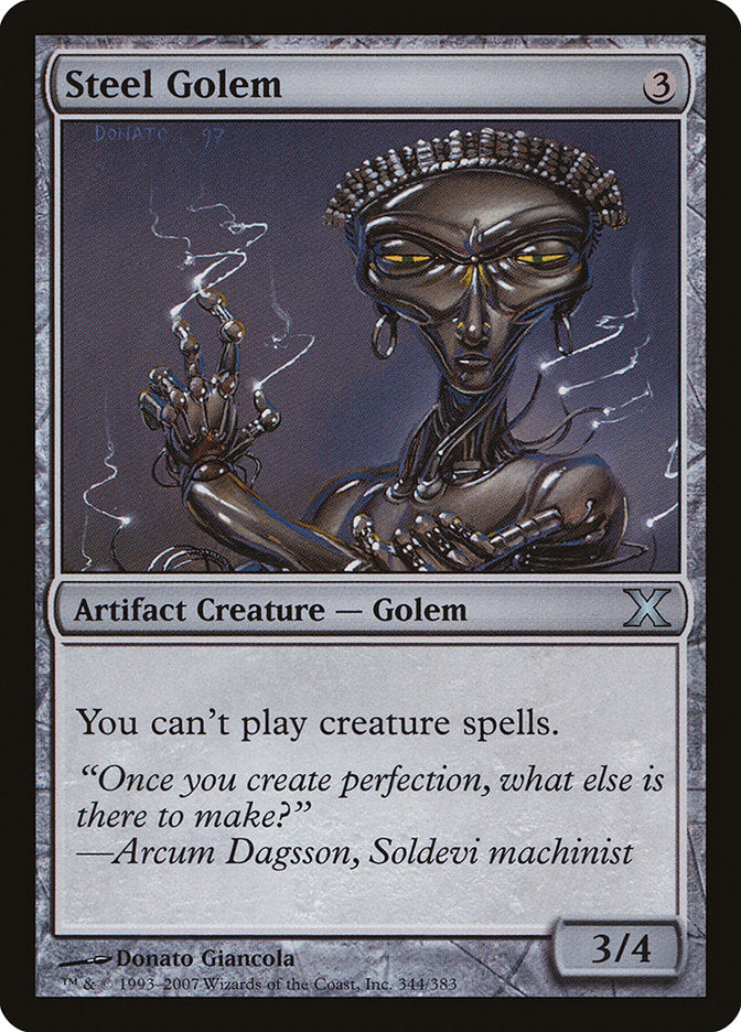 Steel Golem [Tenth Edition] - Magic: The Gathering - Card Brawlers | Quebec | Canada |