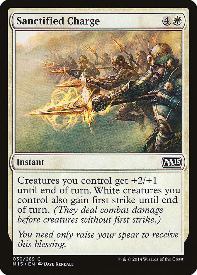 Sanctified Charge [Magic 2015] - Magic: The Gathering - Card Brawlers | Quebec | Canada |