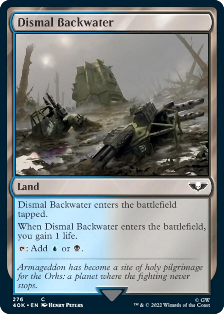 Dismal Backwater (Surge Foil) [Warhammer 40,000] - Magic: The Gathering - Card Brawlers | Quebec | Canada |