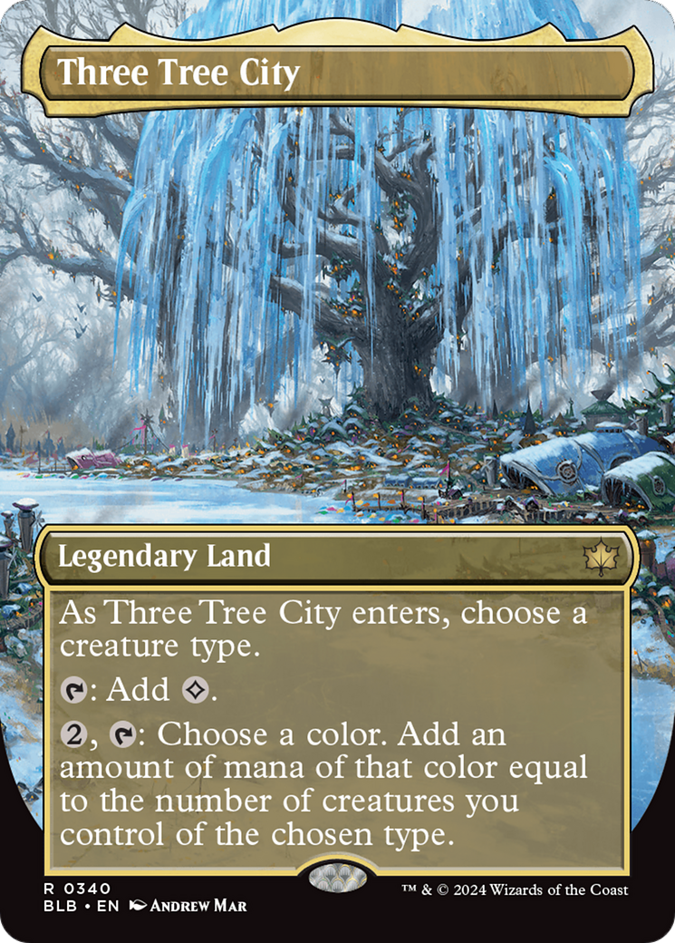 Three Tree City (Borderless) (0340) [Bloomburrow] - Magic: The Gathering - Card Brawlers | Quebec | Canada |
