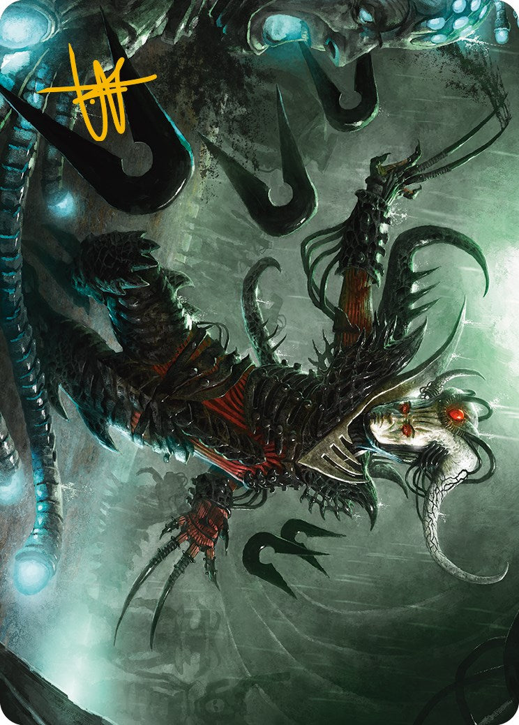 Vraan, Executioner Thane Art Card (Gold-Stamped Signature) [Phyrexia: All Will Be One Art Series] - Magic: The Gathering - Card Brawlers | Quebec | Canada |