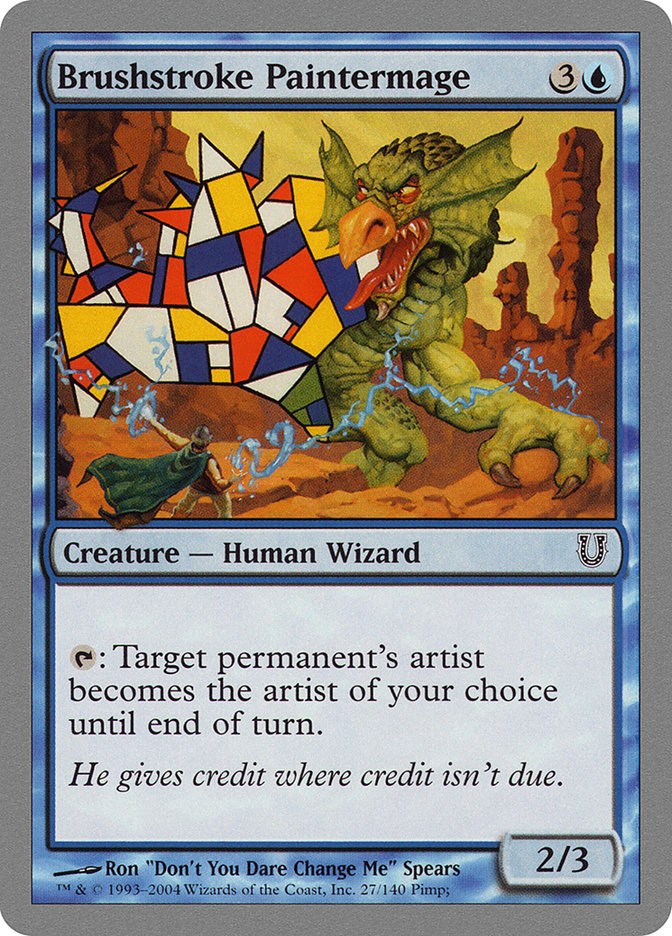 Brushstroke Paintermage [Unhinged] - Magic: The Gathering - Card Brawlers | Quebec | Canada |