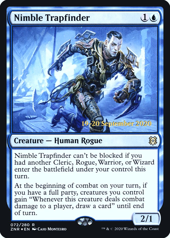Nimble Trapfinder [Zendikar Rising Prerelease Promos] - Magic: The Gathering - Card Brawlers | Quebec | Canada |