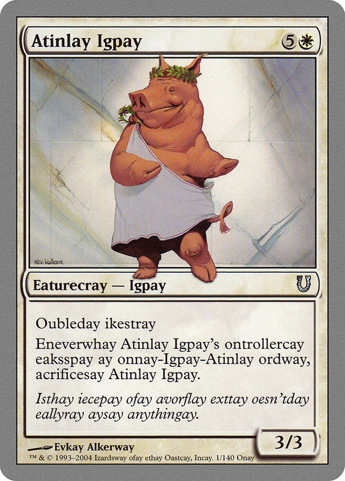 Atinlay Igpay [Unhinged] - Magic: The Gathering - Card Brawlers | Quebec | Canada |