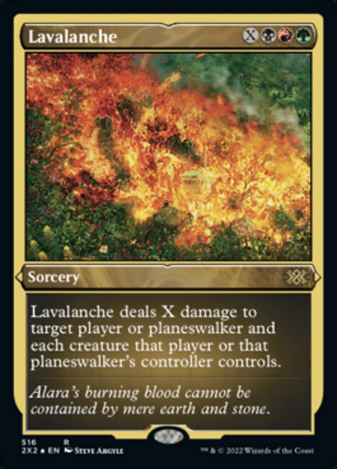 Lavalanche (Foil Etched) [Double Masters 2022] - Magic: The Gathering - Card Brawlers | Quebec | Canada |