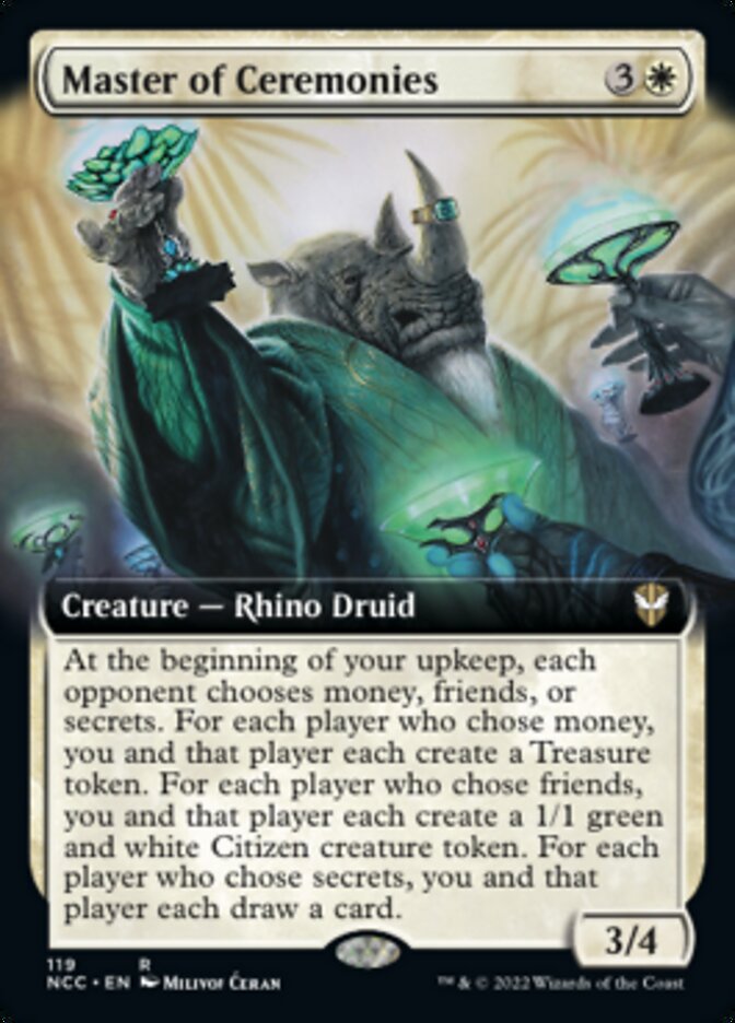 Master of Ceremonies (Extended Art) [Streets of New Capenna Commander] - Magic: The Gathering - Card Brawlers | Quebec | Canada |