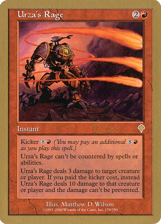 Urza's Rage (Jan Tomcani) [World Championship Decks 2001] - Magic: The Gathering - Card Brawlers | Quebec | Canada |