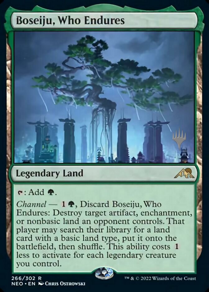 Boseiju, Who Endures (Promo Pack) [Kamigawa: Neon Dynasty Promos] - Magic: The Gathering - Card Brawlers | Quebec | Canada |