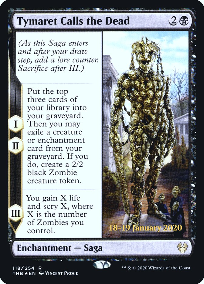 Tymaret Calls the Dead [Theros Beyond Death Prerelease Promos] - Magic: The Gathering - Card Brawlers | Quebec | Canada |