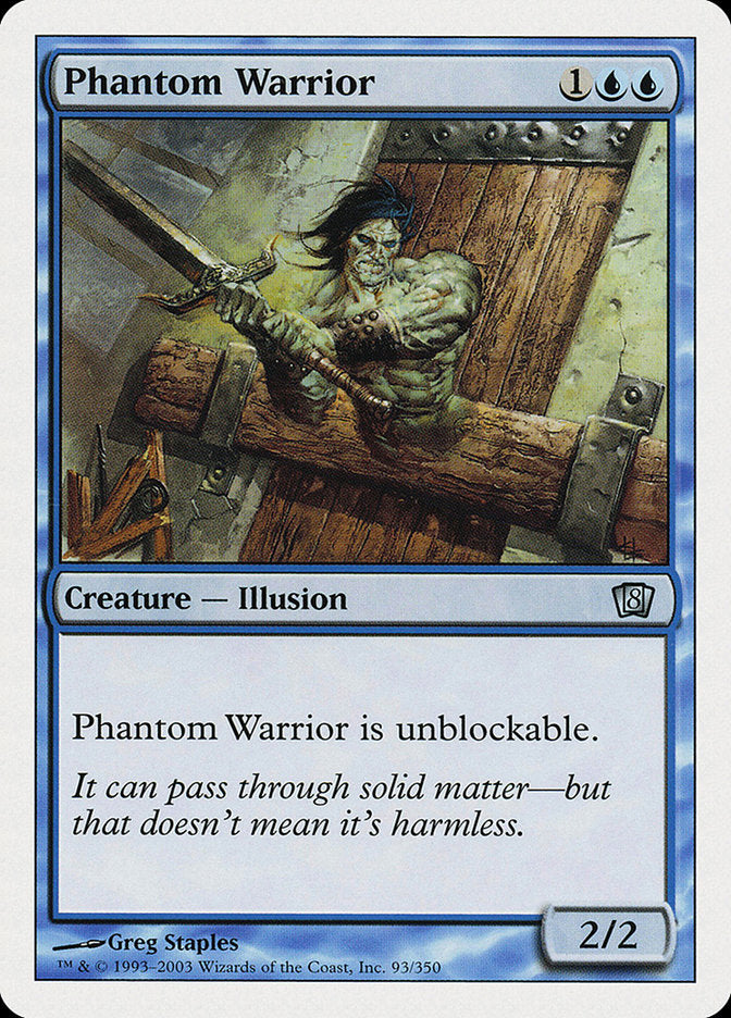 Phantom Warrior [Eighth Edition] - Magic: The Gathering - Card Brawlers | Quebec | Canada |