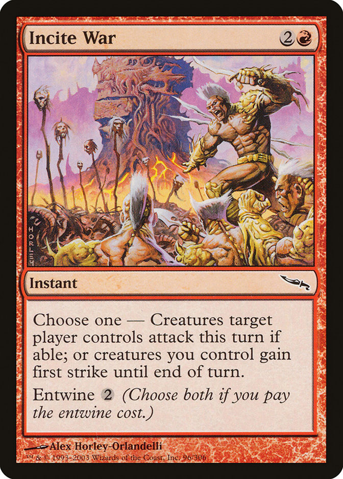 Incite War [Mirrodin] - Magic: The Gathering - Card Brawlers | Quebec | Canada |