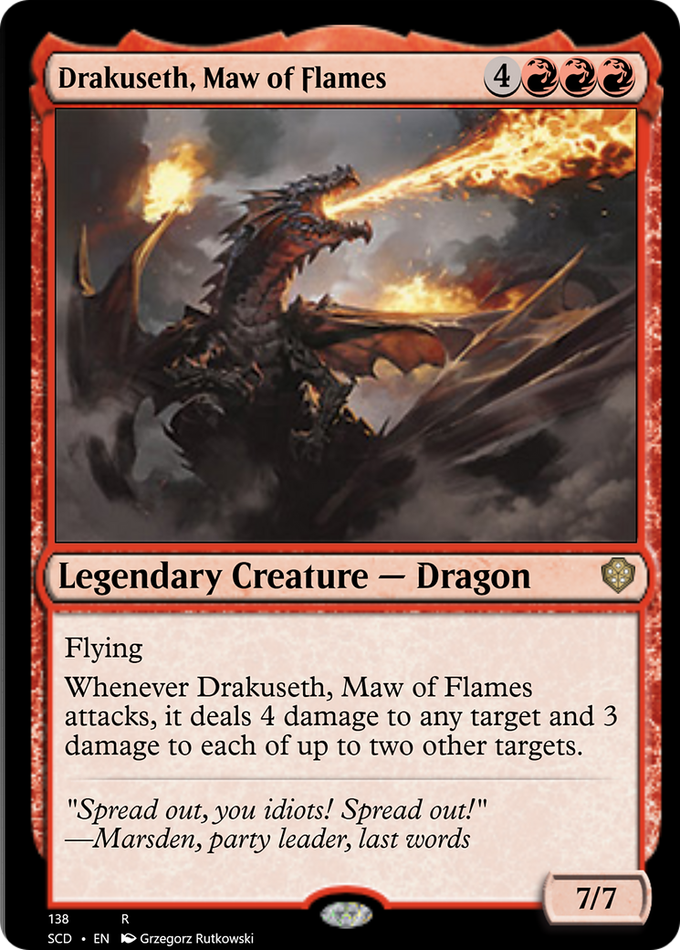 Drakuseth, Maw of Flames [Starter Commander Decks] - Magic: The Gathering - Card Brawlers | Quebec | Canada |