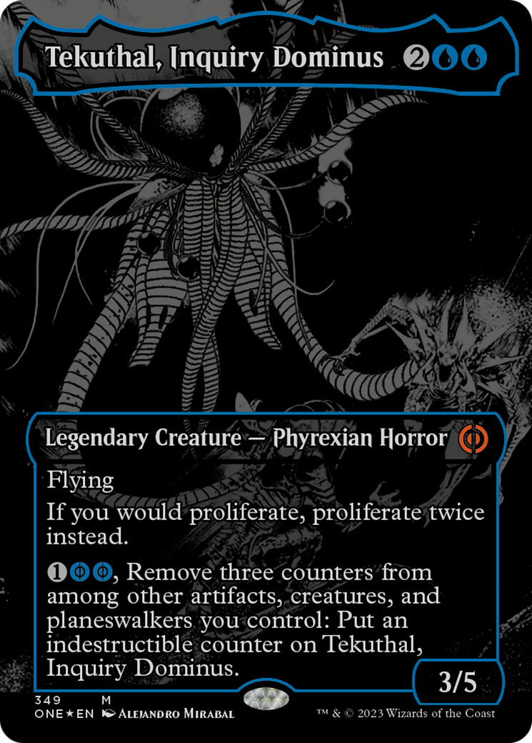 Tekuthal, Inquiry Dominus (Oil Slick Raised Foil) [Phyrexia: All Will Be One] - Magic: The Gathering - Card Brawlers | Quebec | Canada |