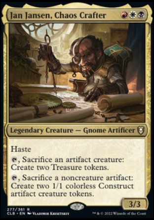 Jan Jansen, Chaos Crafter [Commander Legends: Battle for Baldur's Gate] - Magic: The Gathering - Card Brawlers | Quebec | Canada |