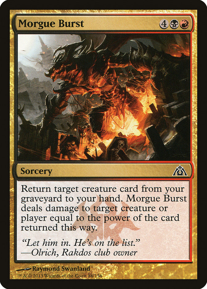 Morgue Burst [Dragon's Maze] - Magic: The Gathering - Card Brawlers | Quebec | Canada |