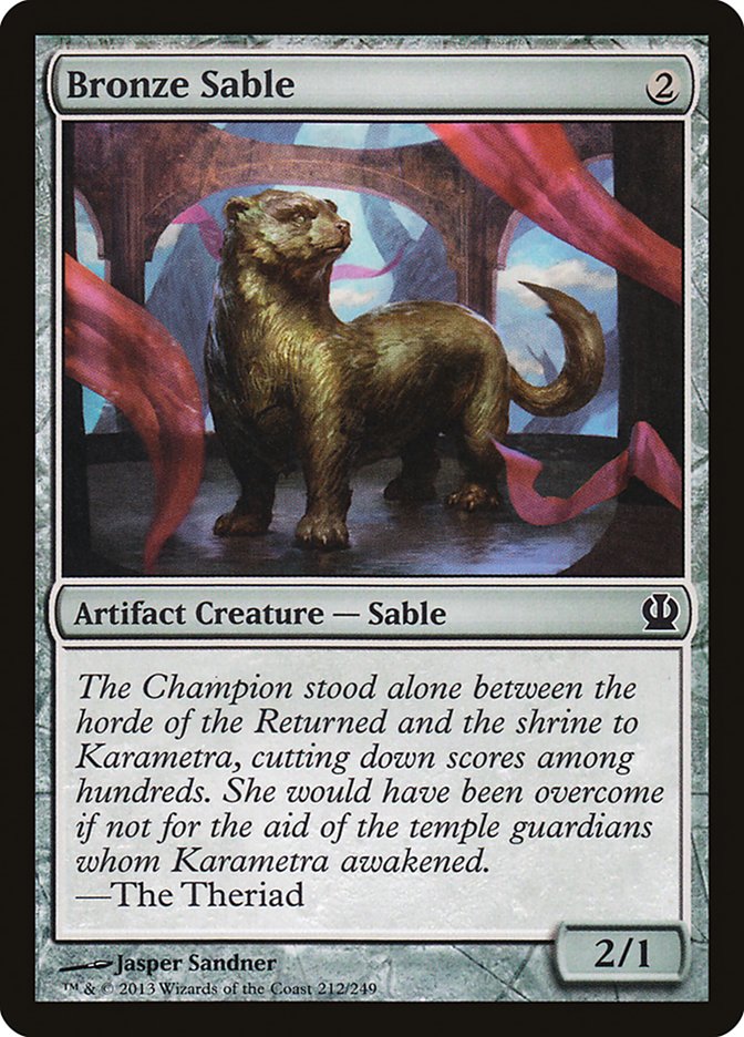 Bronze Sable [Theros] - Magic: The Gathering - Card Brawlers | Quebec | Canada |