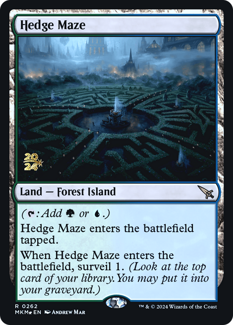 Hedge Maze [Murders at Karlov Manor Prerelease Promos] - Magic: The Gathering - Card Brawlers | Quebec | Canada |