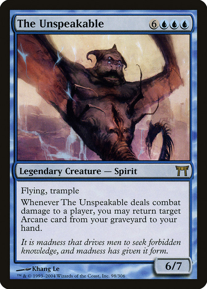 The Unspeakable [Champions of Kamigawa] - Magic: The Gathering - Card Brawlers | Quebec | Canada |