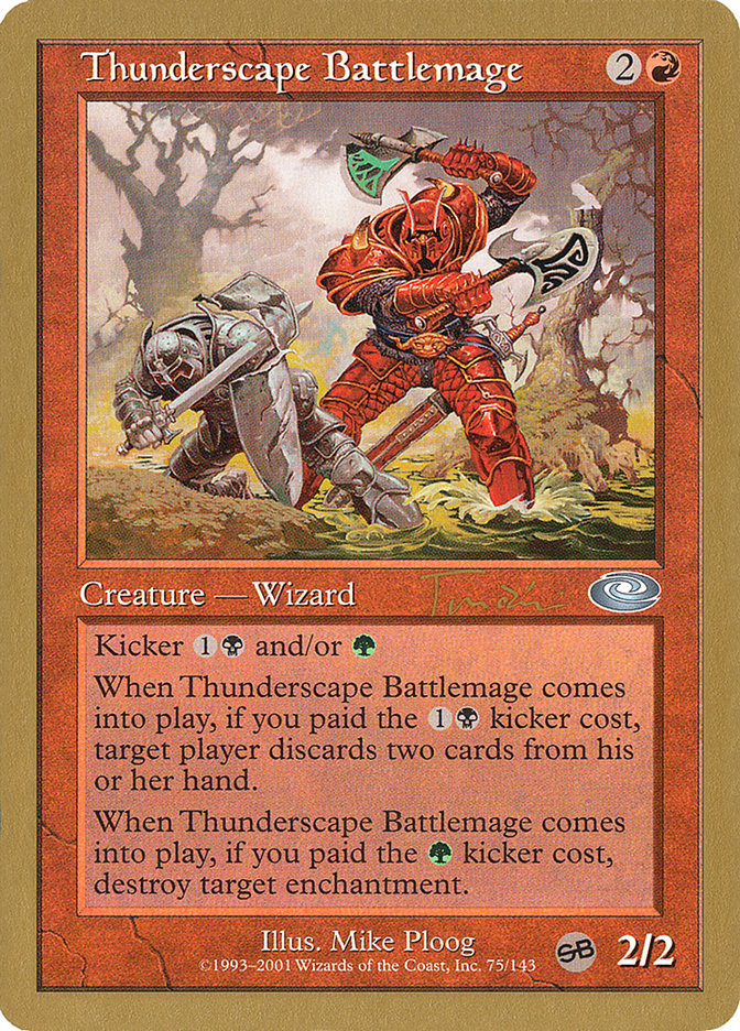 Thunderscape Battlemage (Jan Tomcani) [World Championship Decks 2001] - Magic: The Gathering - Card Brawlers | Quebec | Canada |