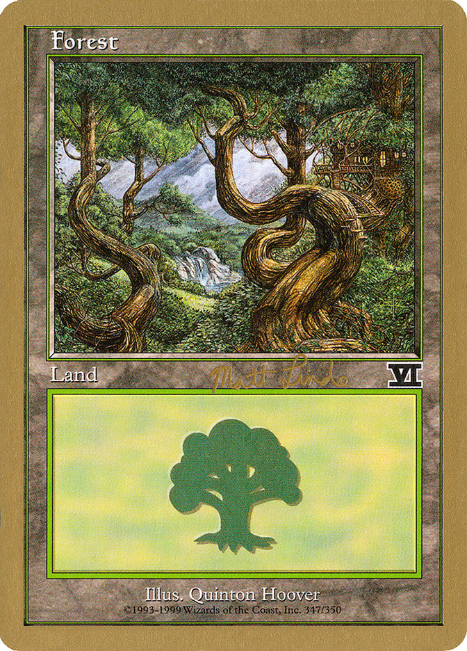 Forest (ml347b) (Matt Linde) [World Championship Decks 1999] - Magic: The Gathering - Card Brawlers | Quebec | Canada |