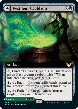 Pestilent Cauldron // Restorative Burst (Extended Art) [Strixhaven: School of Mages] - Magic: The Gathering - Card Brawlers | Quebec | Canada |