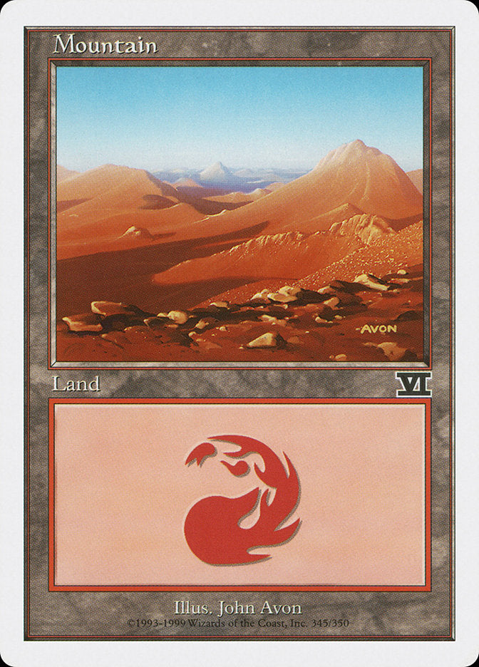 Mountain (345) [Classic Sixth Edition] - Magic: The Gathering - Card Brawlers | Quebec | Canada |