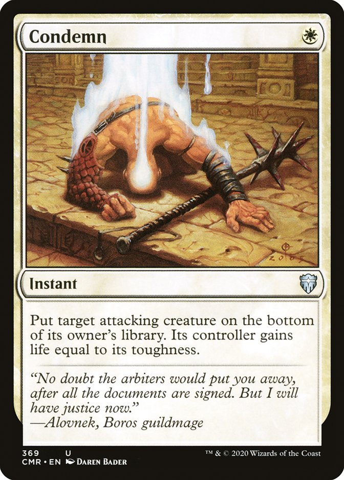 Condemn [Commander Legends] - Magic: The Gathering - Card Brawlers | Quebec | Canada |