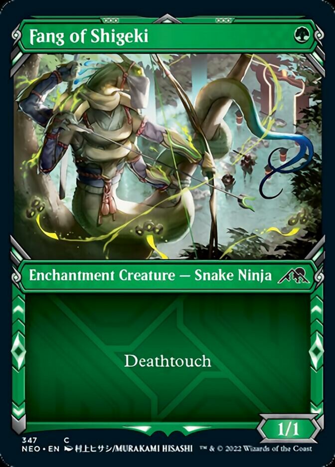 Fang of Shigeki (Showcase Ninja) [Kamigawa: Neon Dynasty] - Magic: The Gathering - Card Brawlers | Quebec | Canada |