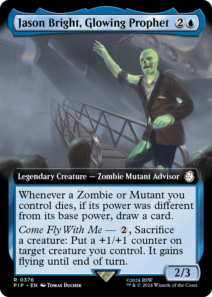 Jason Bright, Glowing Prophet (Extended Art) [Fallout] - Magic: The Gathering - Card Brawlers | Quebec | Canada |