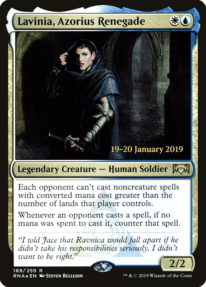 Lavinia, Azorius Renegade [Ravnica Allegiance Prerelease Promos] - Magic: The Gathering - Card Brawlers | Quebec | Canada |