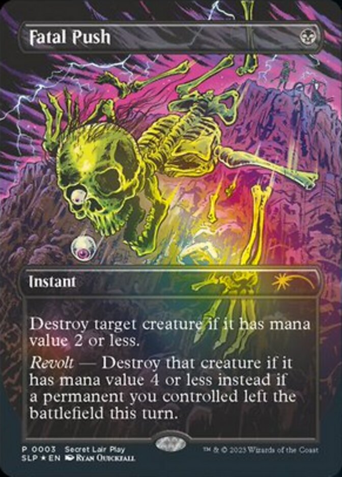 Fatal Push (Borderless) [Secret Lair Showdown] - Magic: The Gathering - Card Brawlers | Quebec | Canada |