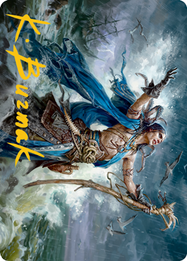 Lier, Disciple of the Drowned Art Card (Gold-Stamped Signature) [Innistrad: Midnight Hunt Art Series] - Magic: The Gathering - Card Brawlers | Quebec | Canada |