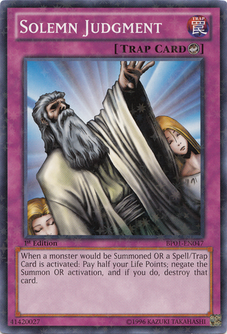 Solemn Judgment [BP01-EN047] Starfoil Rare - Yu-Gi-Oh! - Card Brawlers | Quebec | Canada |