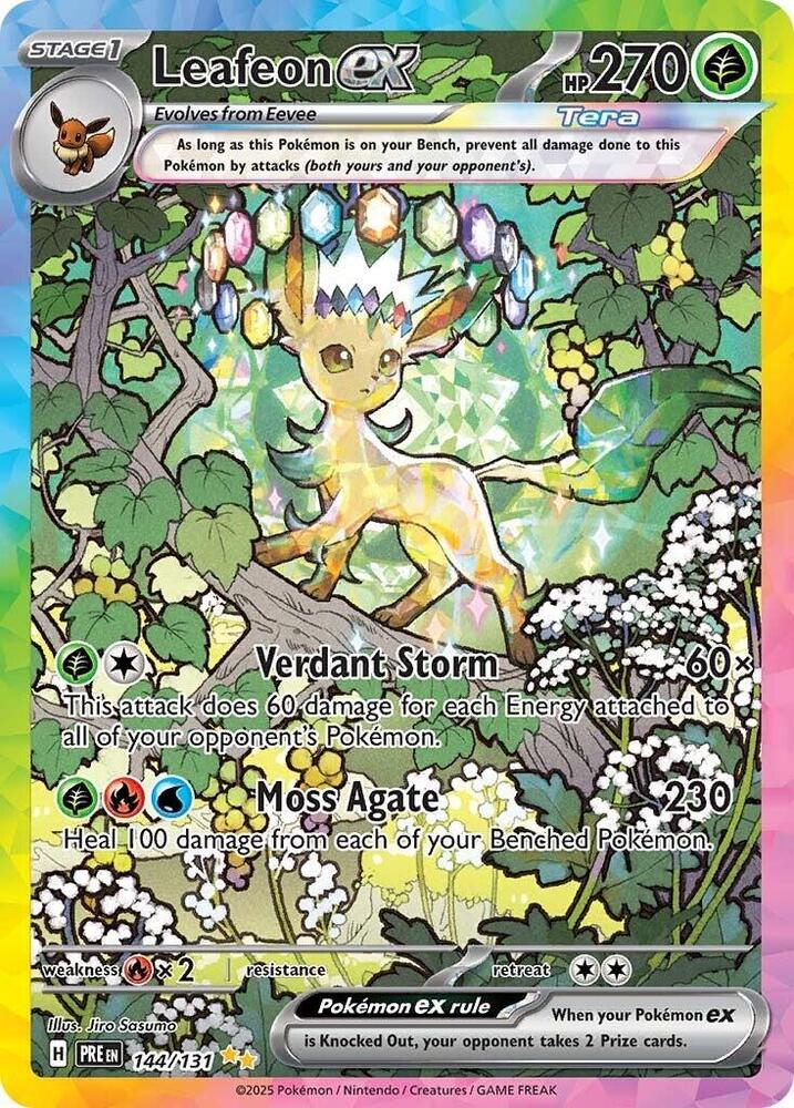 Leafeon ex (144/131) [Scarlet & Violet: Prismatic Evolutions] - Pokémon - Card Brawlers | Quebec | Canada |