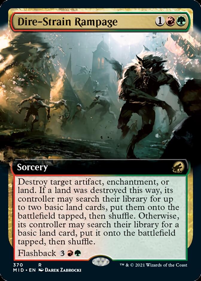 Dire-Strain Rampage (Extended Art) [Innistrad: Midnight Hunt] - Magic: The Gathering - Card Brawlers | Quebec | Canada |